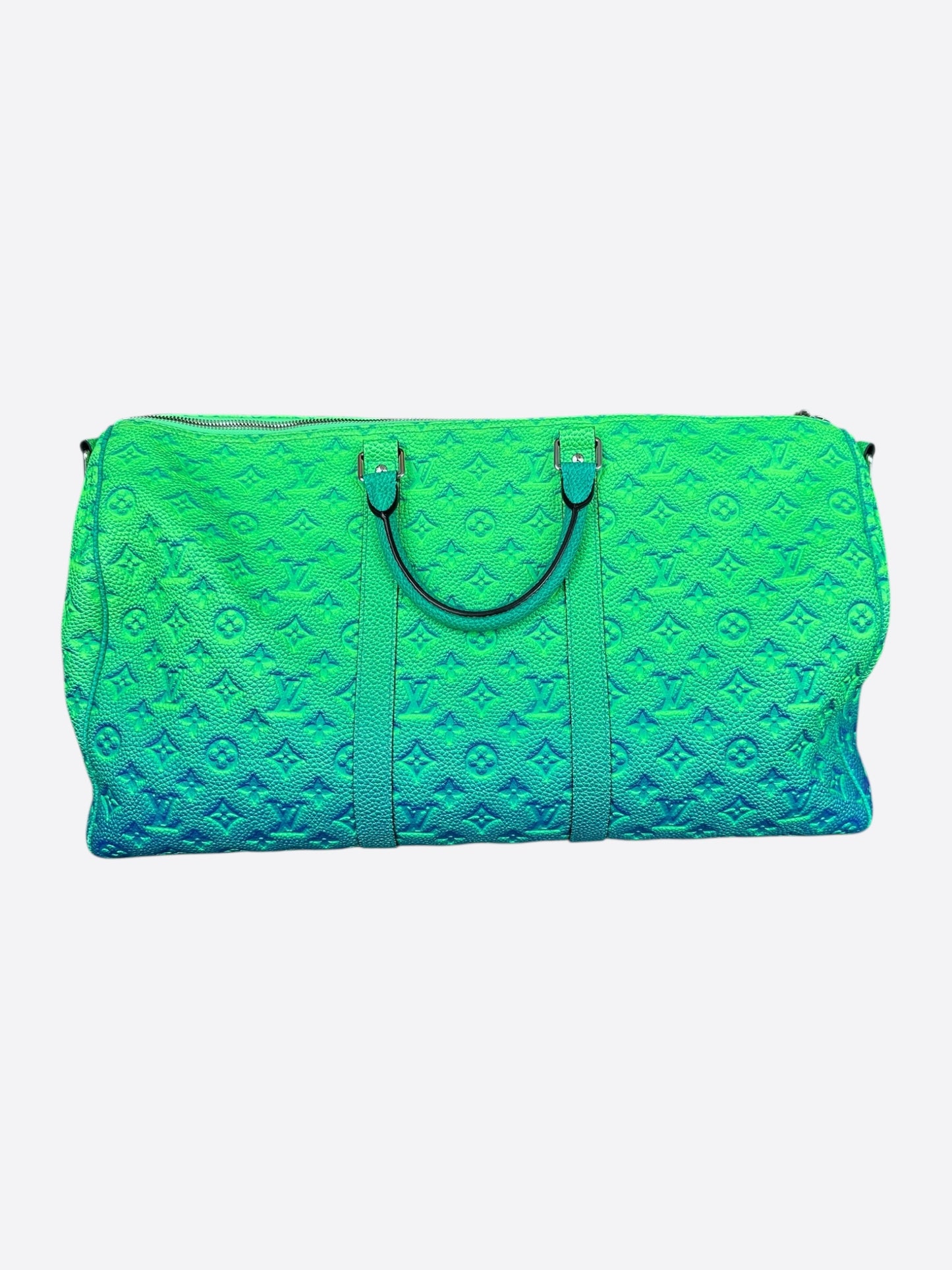 Louis Vuitton Green & Blue Monogram Illusion Keepall 50
