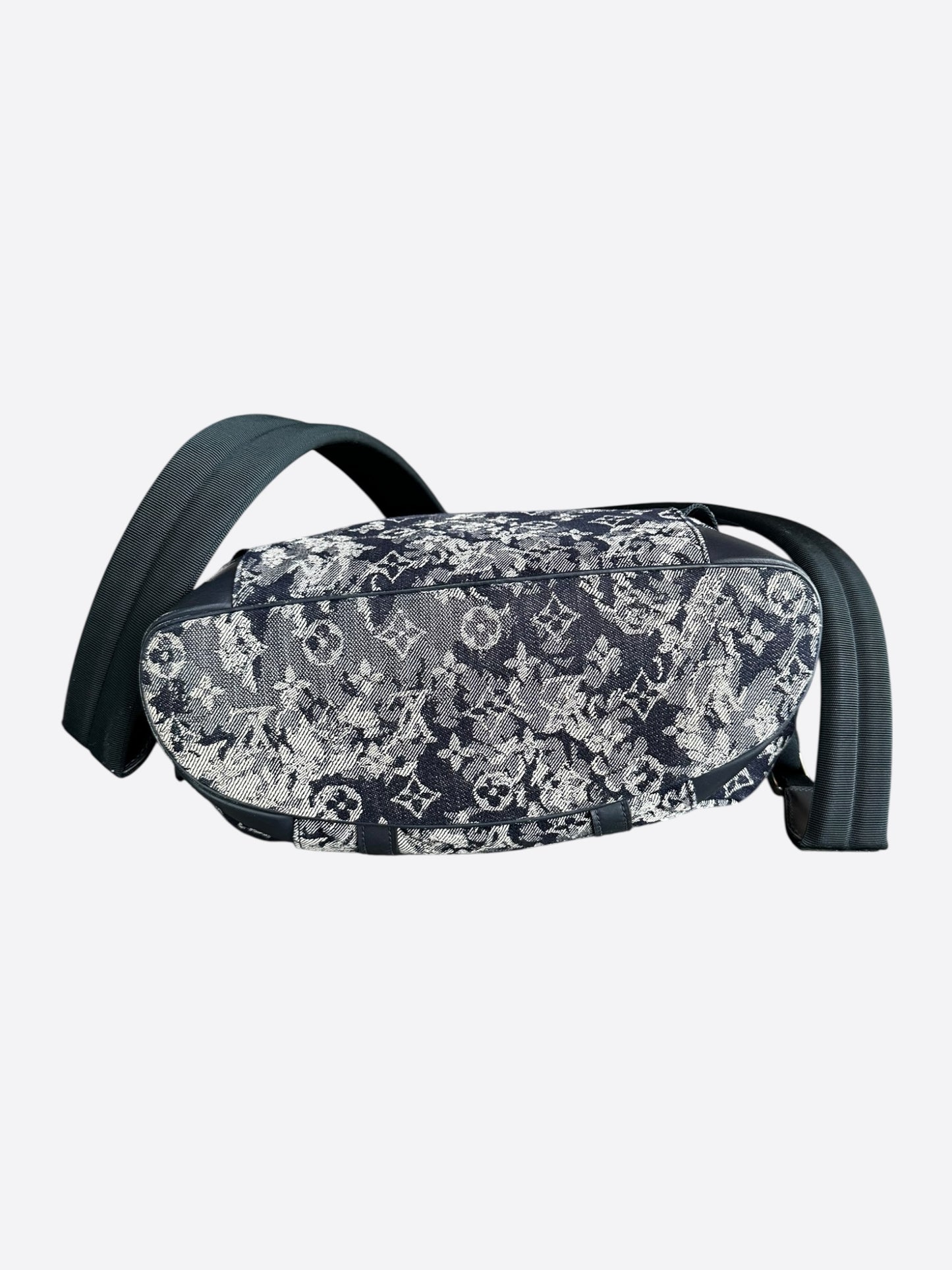 Louis Vuitton Navy Tapestry Monogram Christopher Backpack
