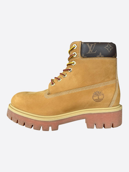 Louis Vuitton Timberland Wheat Monogram Boots