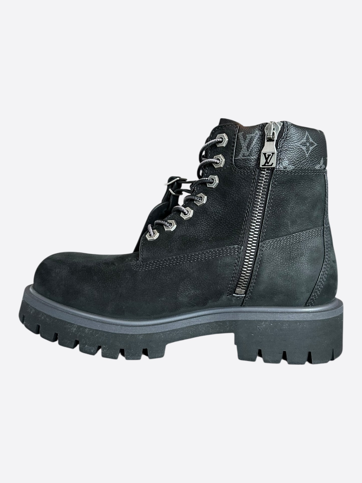 Louis Vuitton Timberland Black Monogram Boots
