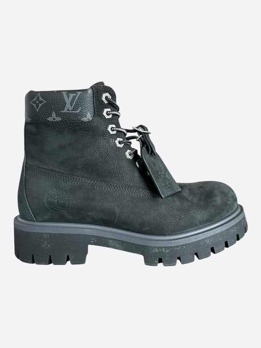 Louis Vuitton Timberland Black Monogram Boots