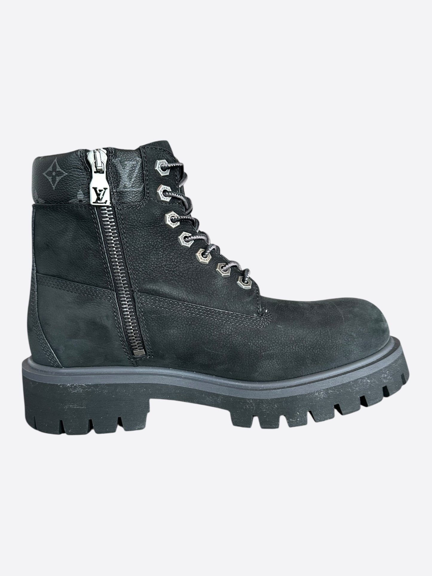 Louis Vuitton Timberland Black Monogram Boots