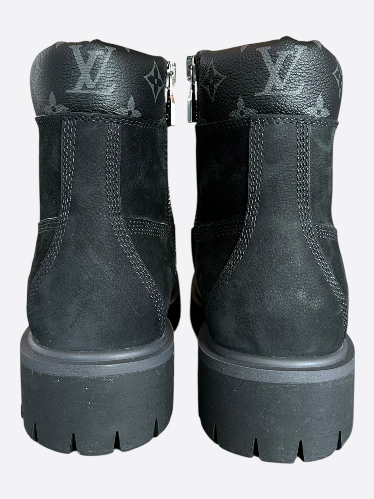 Louis Vuitton Timberland Black Monogram Boots