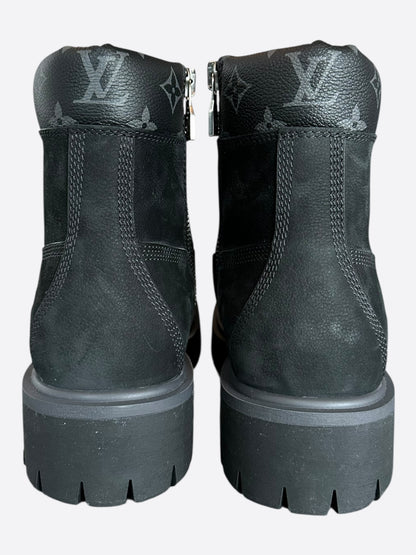 Louis Vuitton Timberland Black Monogram Boots