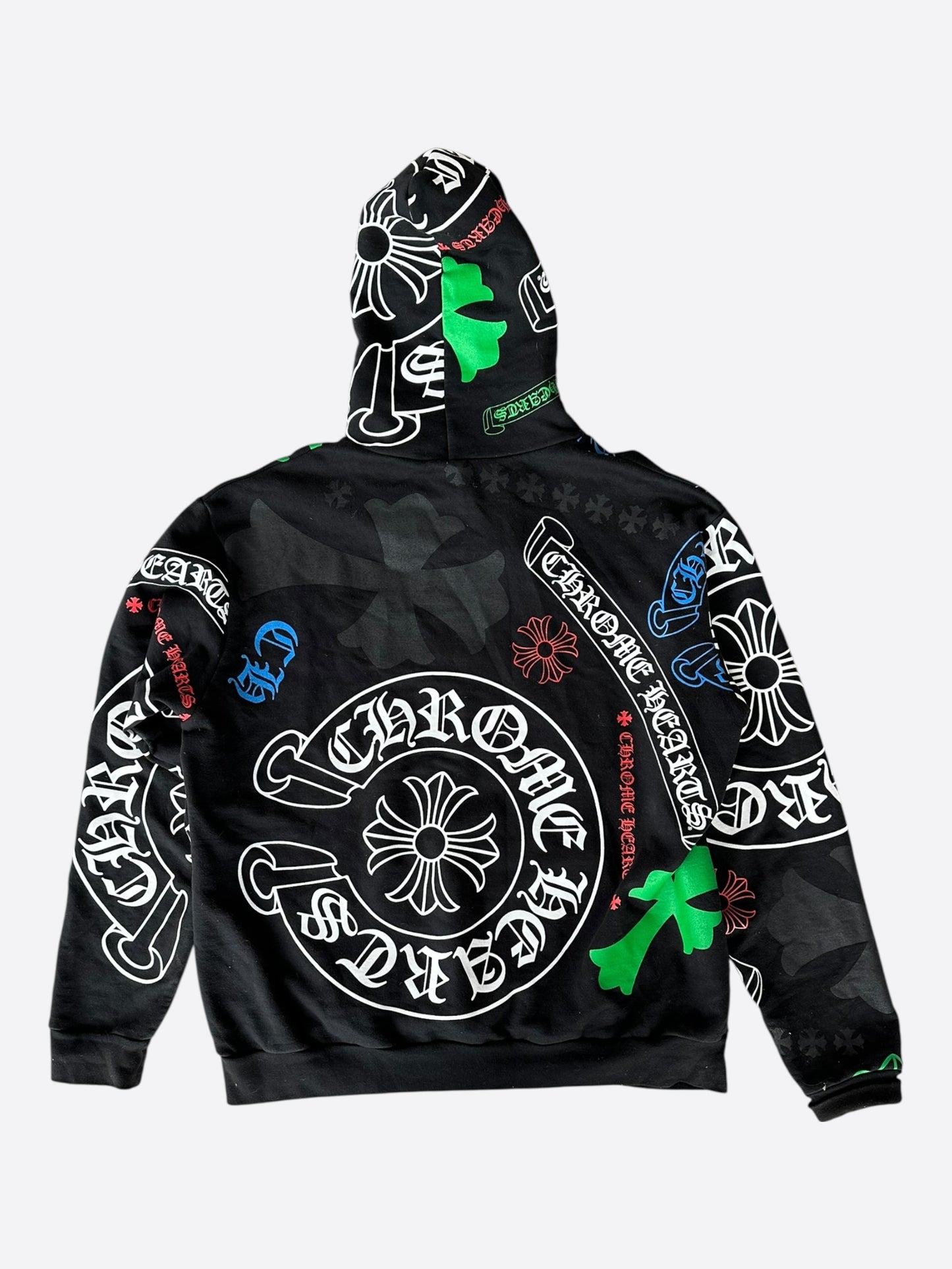 Chrome Hearts Black & Multicolor Stencil Hoodie
