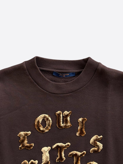 Louis Vuitton Brown Tuffetage Logo Sweater