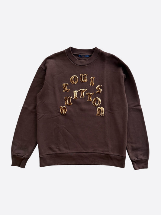 Louis Vuitton Brown Tuffetage Logo Sweater