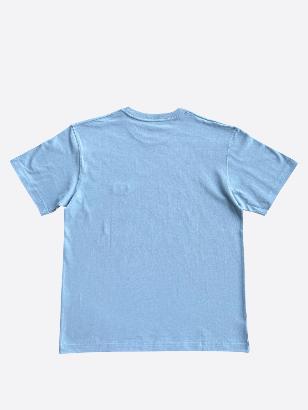 Dior Light Blue & White CD Icon Embroidered Logo T-Shirt