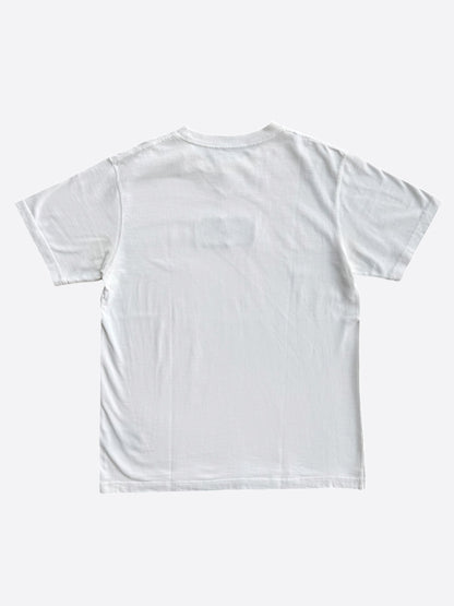 Dior White & Grey Couture Embroidered Logo T-Shirt