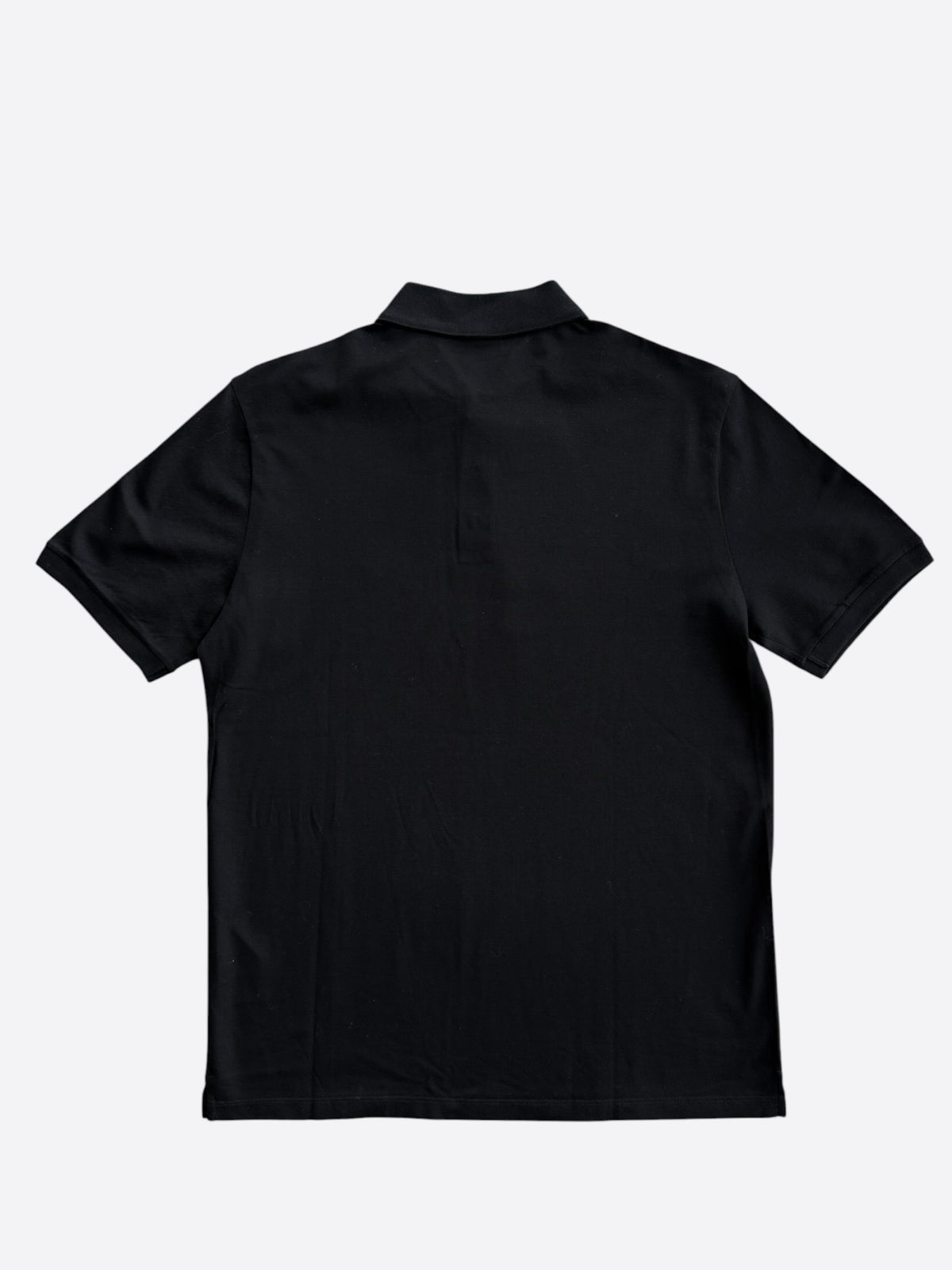 Louis Vuitton Black Embroidered Logo Polo T-Shirt