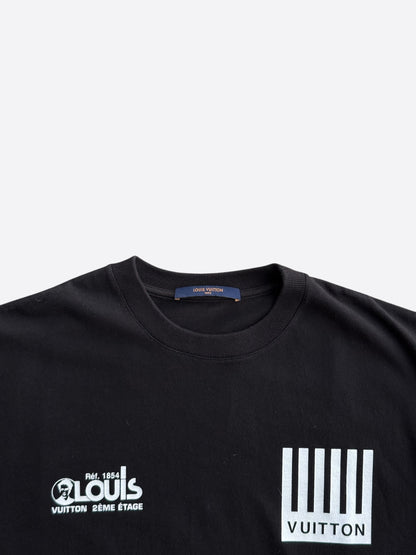 Louis Vuitton Black Barcode Logo T-Shirt