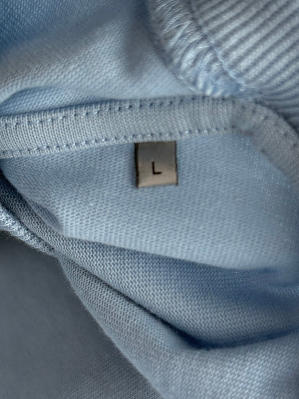 Dior Light Blue & White CD Icon Embroidered Logo T-Shirt