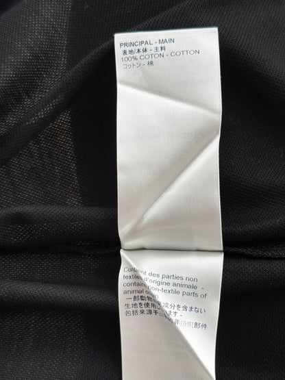 Louis Vuitton Black Embroidered Logo Polo T-Shirt