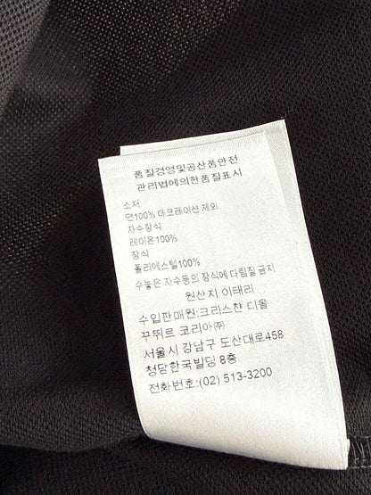 Dior Kenny Scharf Black & White Cards Logo Polo T-Shirt