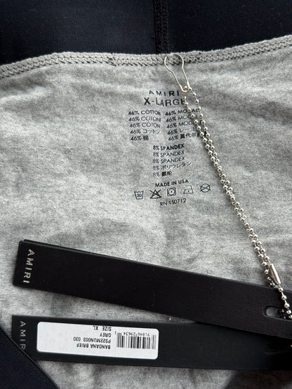 Amiri Grey & Black Bandana Jacquard Boxershorts