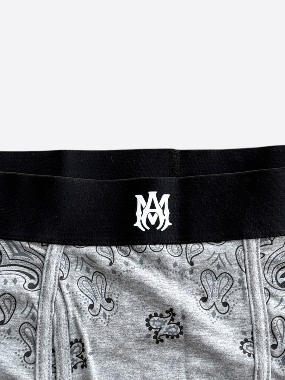 Amiri Grey & Black Bandana Jacquard Boxershorts