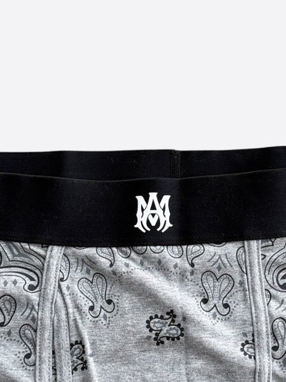 Amiri Grey & Black Bandana Jacquard Boxershorts