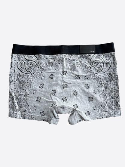 Amiri Grey & Black Bandana Jacquard Boxershorts