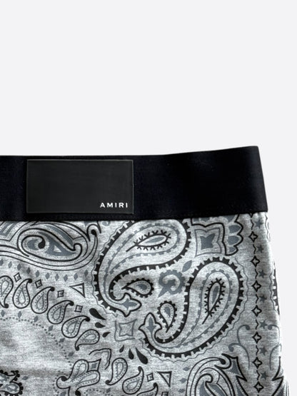 Amiri Grey & Black Bandana Jacquard Boxershorts