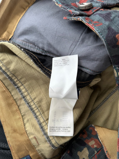 Louis Vuitton Navy & Orange Camouflage Carpenter Shorts