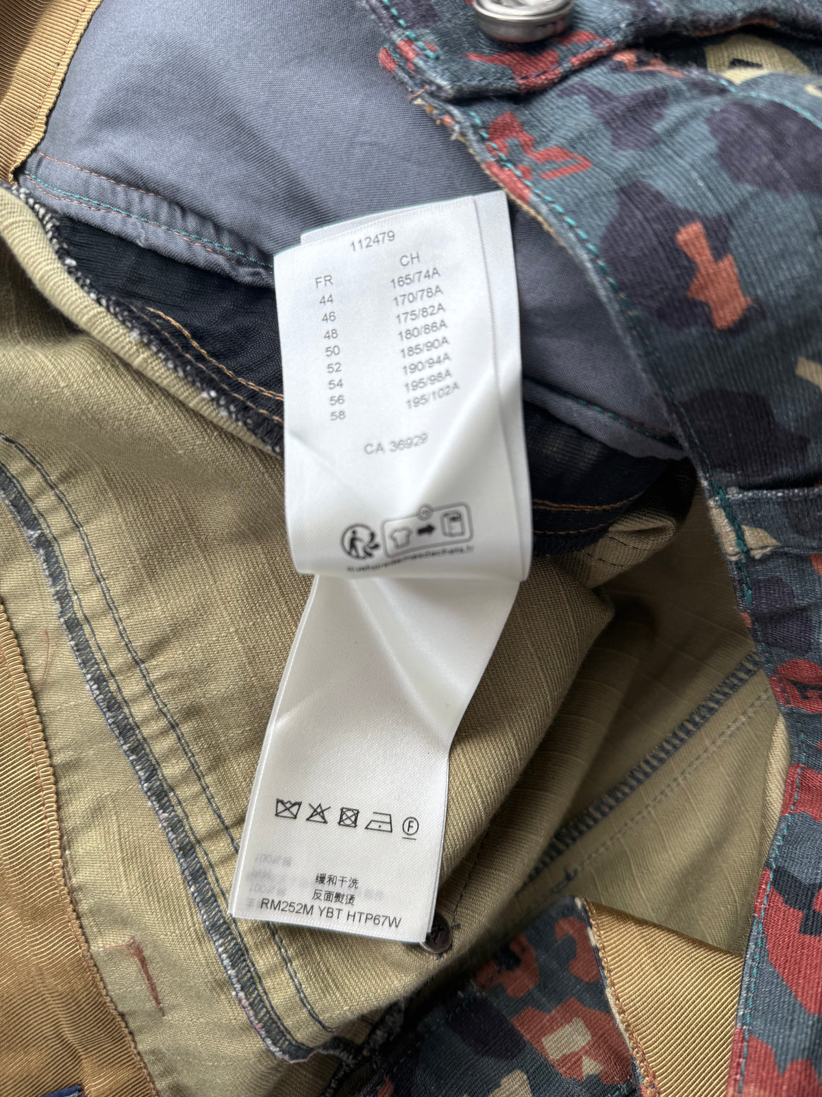 Louis Vuitton Navy & Orange Camouflage Carpenter Shorts