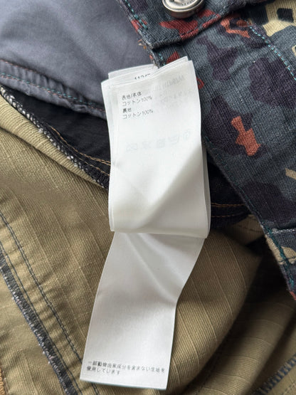 Louis Vuitton Navy & Orange Camouflage Carpenter Shorts