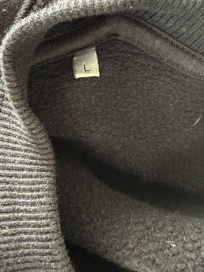 Dior Black & White Heart CD Embroidered Logo Sweater