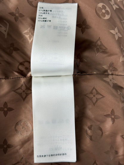 Louis Vuitton Brown Logo Fleece Zip Up Jacket