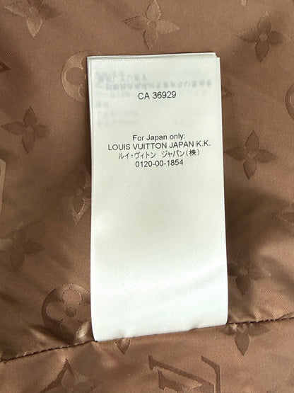 Louis Vuitton Brown Logo Fleece Zip Up Jacket