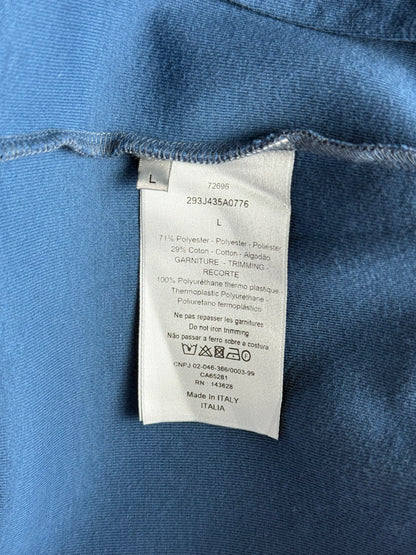 Dior Blue Rubber Logo Shorts