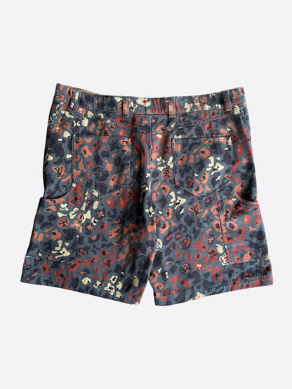 Louis Vuitton Navy & Orange Camouflage Carpenter Shorts