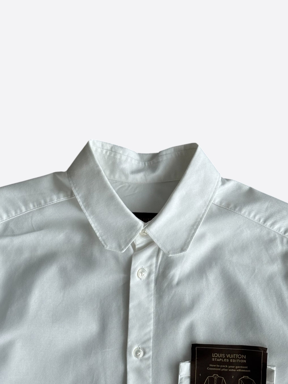 Louis Vuitton White Staples Button Up Shirt