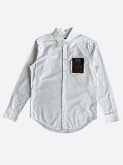Louis Vuitton White Staples Button Up Shirt