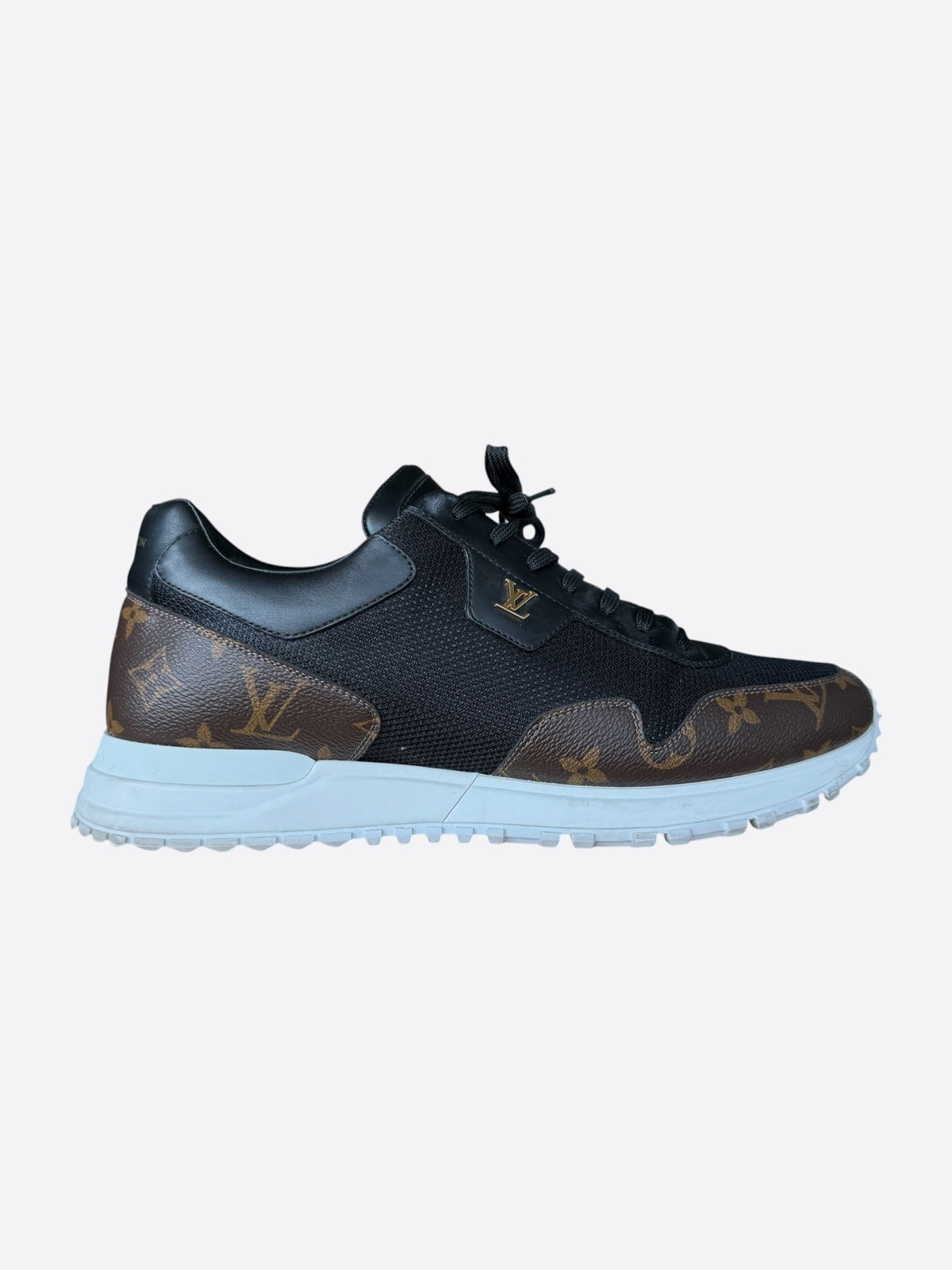 Louis Vuitton Black & Brown Monogram Runaway Sneakers