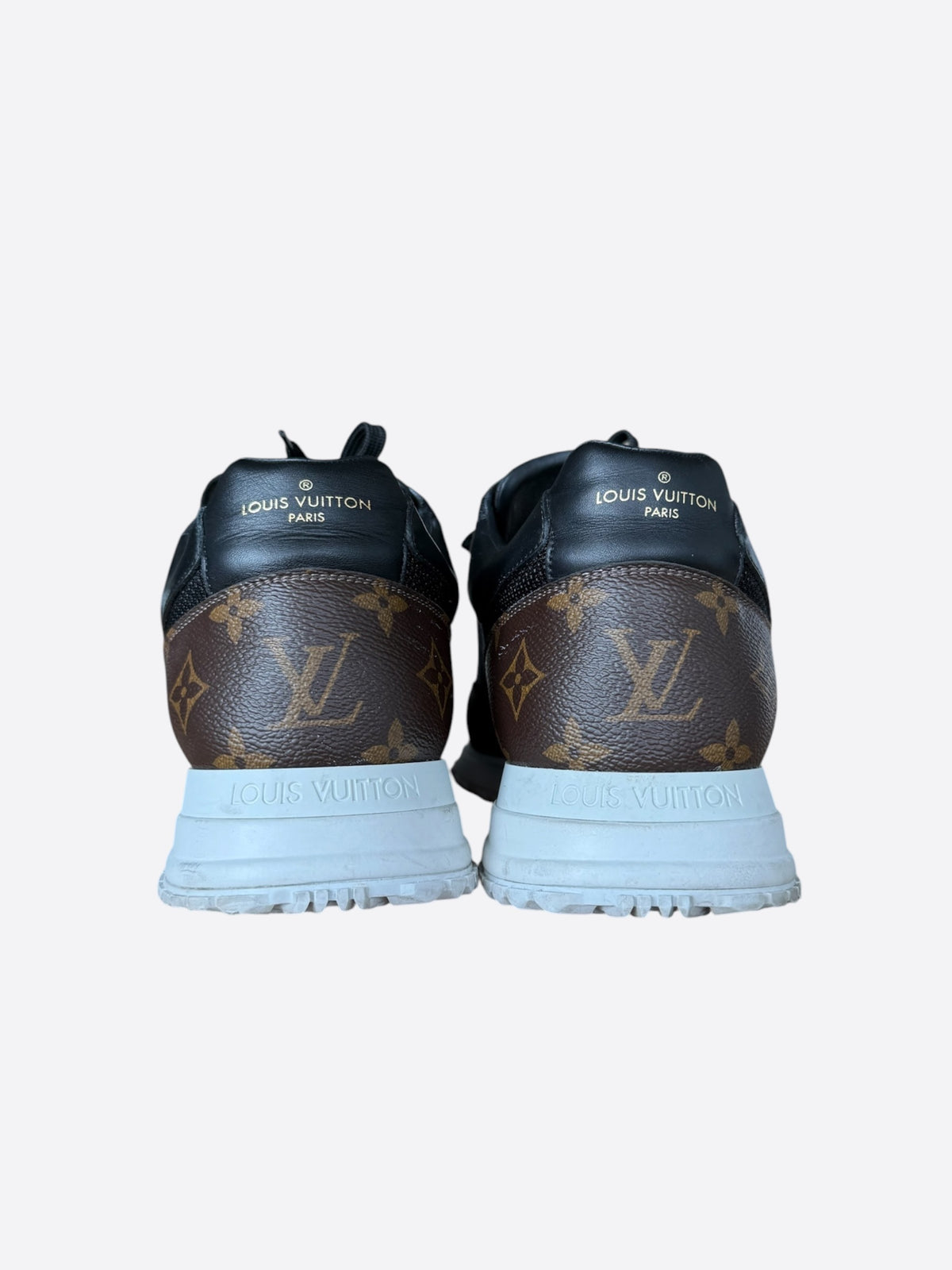 Louis Vuitton Black & Brown Monogram Runaway Sneakers