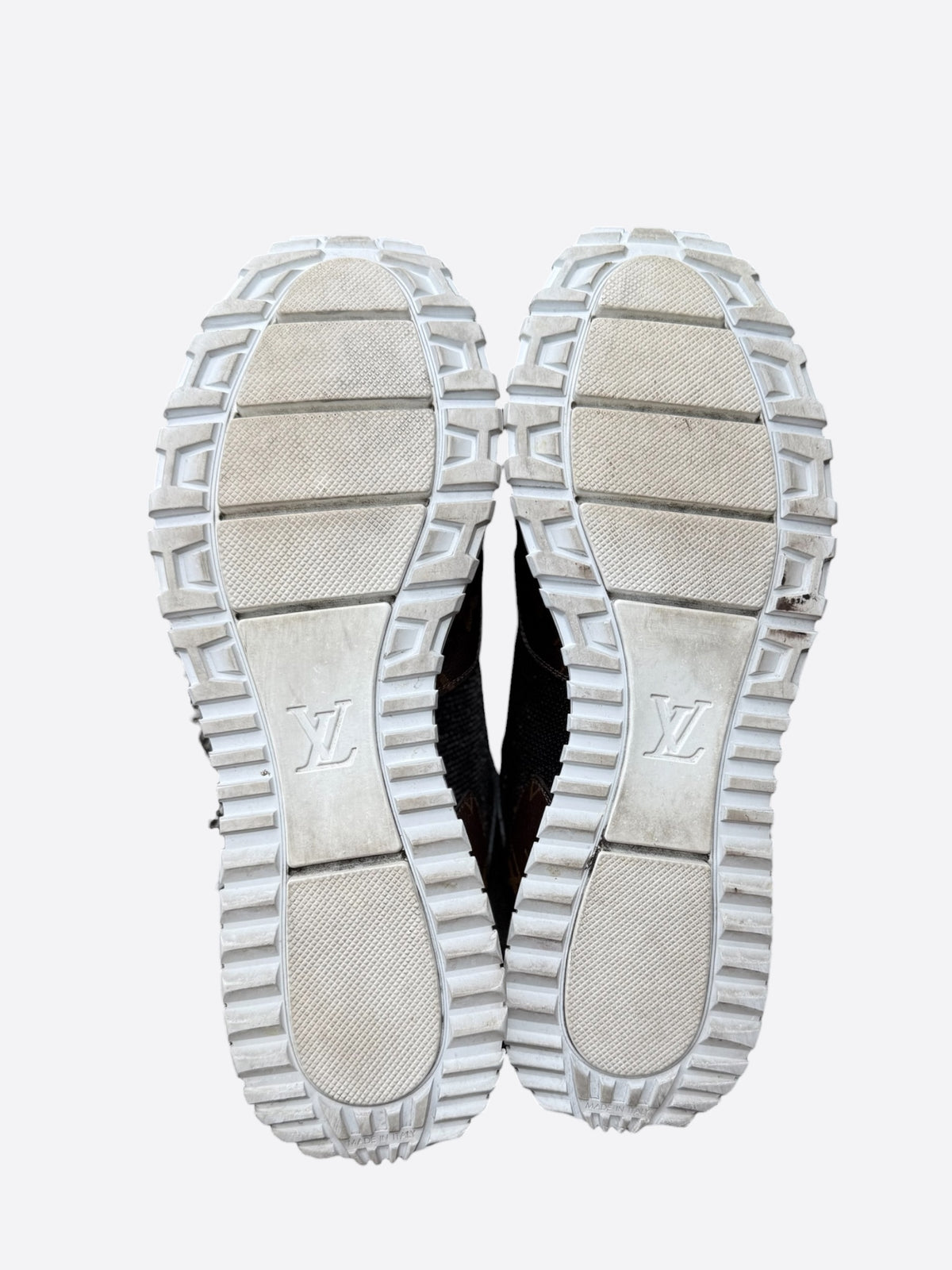 Louis Vuitton Black & Brown Monogram Runaway Sneakers