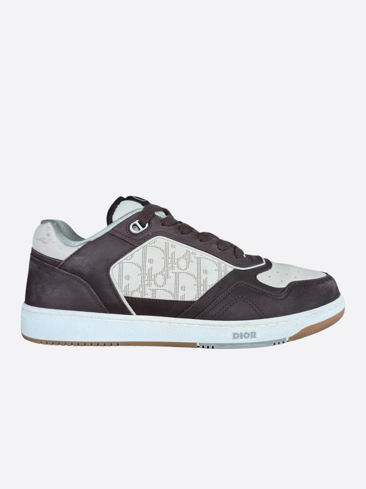 Dior Brown & White Oblique B27 Sneakers