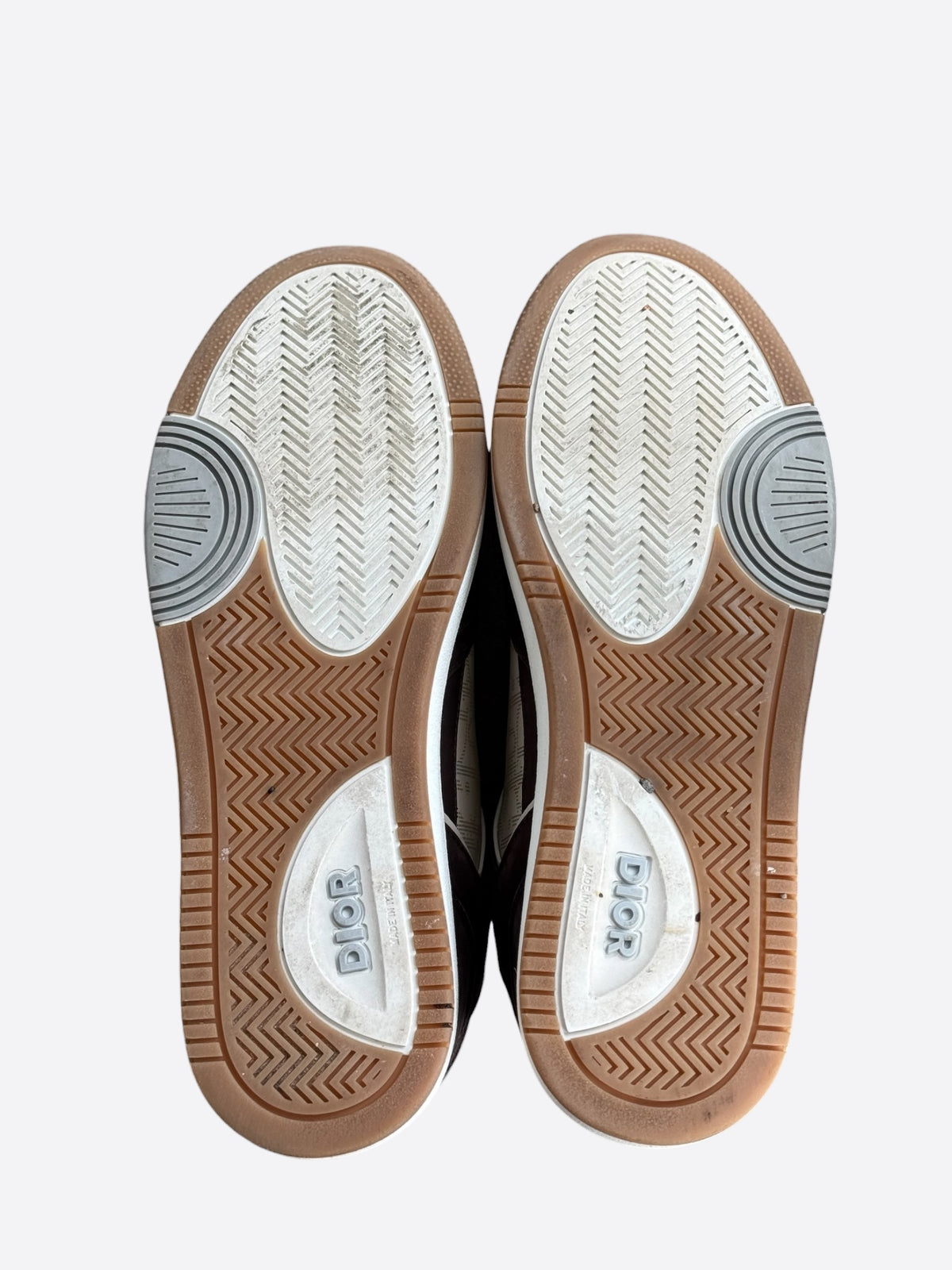 Dior Brown & White Oblique B27 Sneakers