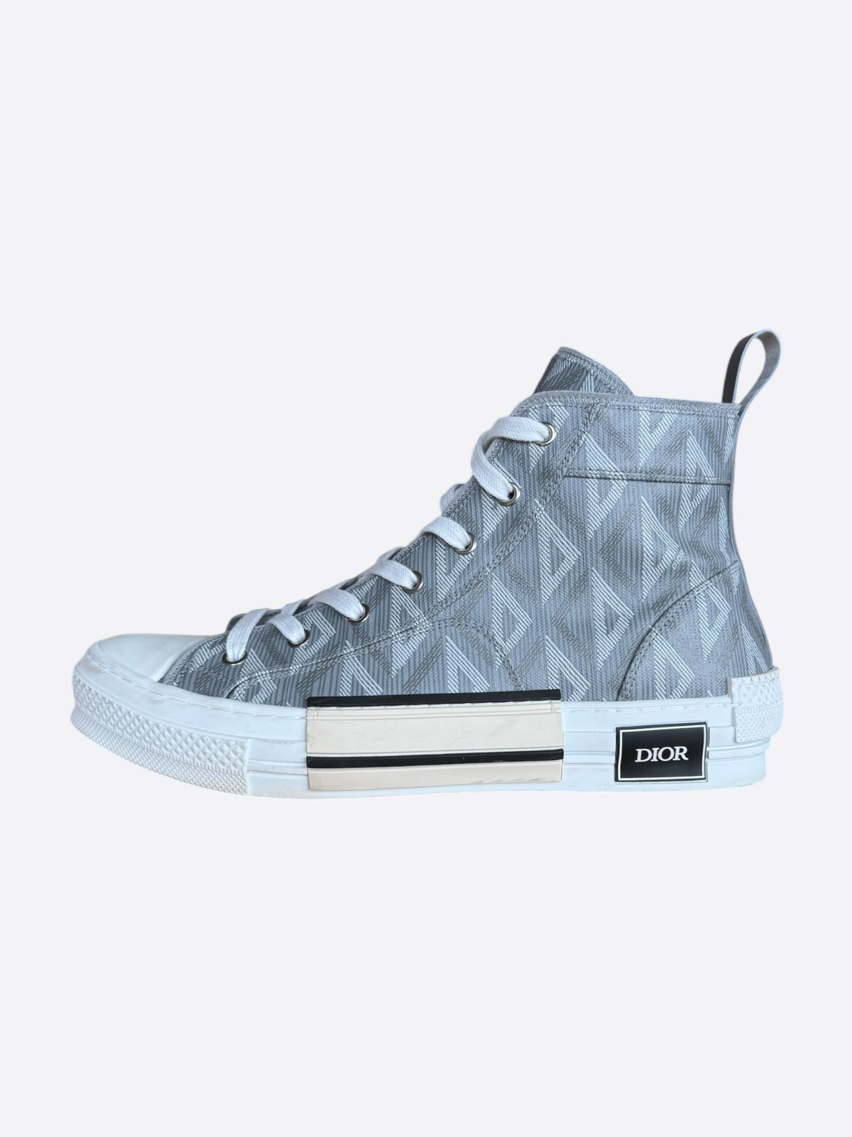 Dior Grey & White CD Diamond B23 Sneakers