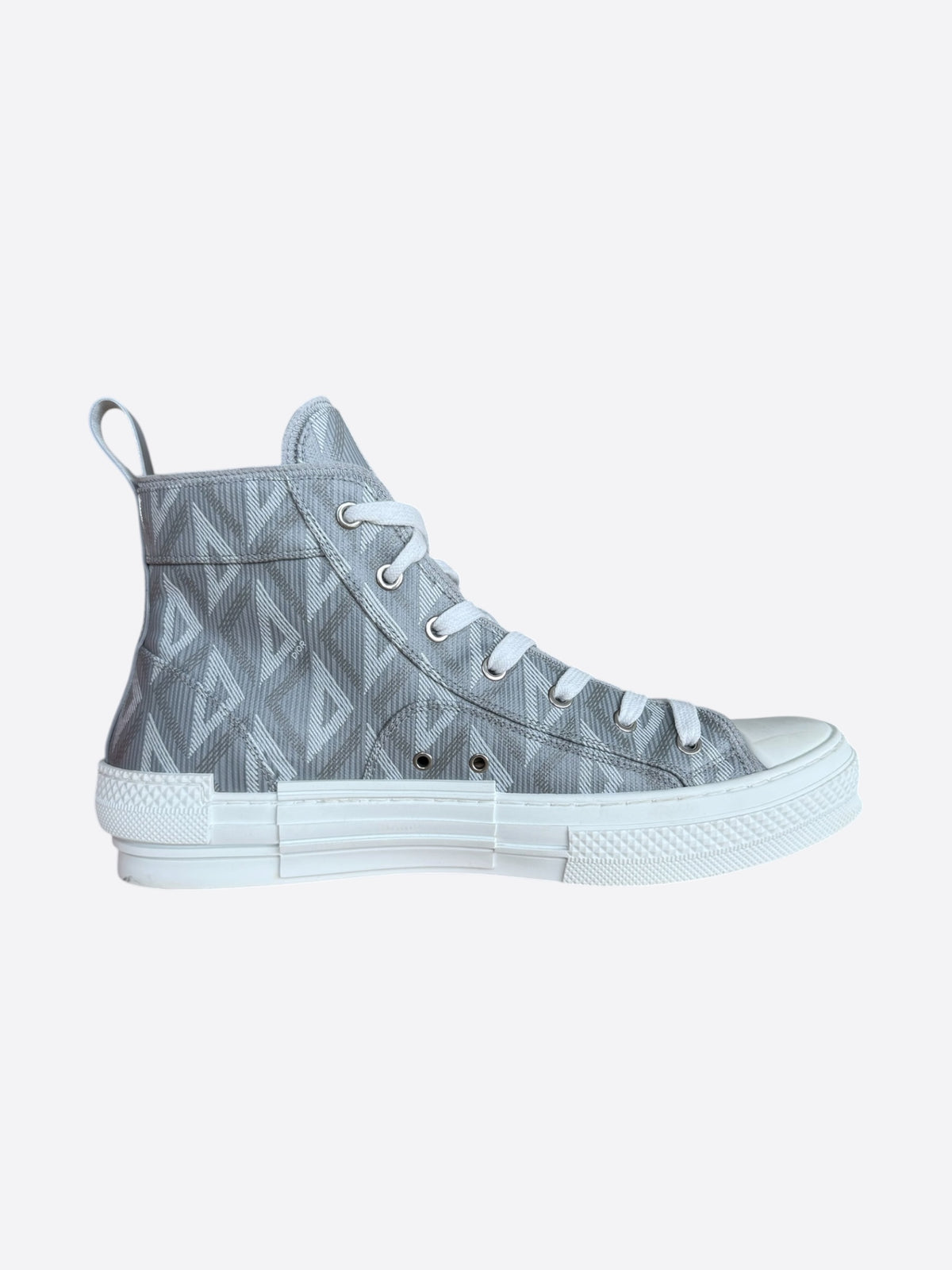 Dior Grey & White CD Diamond B23 Sneakers