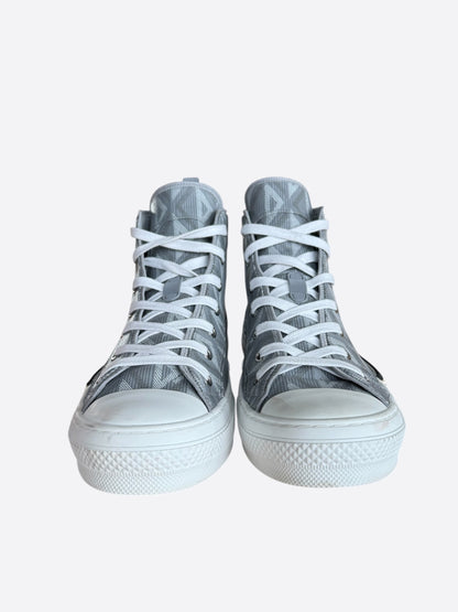 Dior Grey & White CD Diamond B23 Sneakers