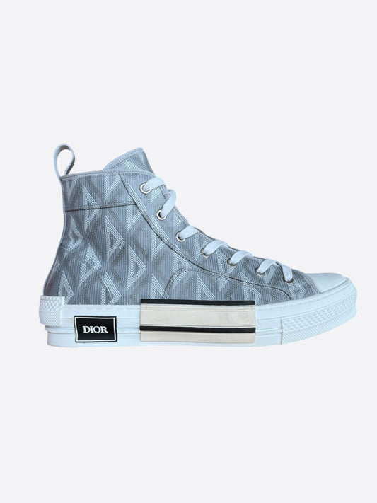 Dior Grey & White CD Diamond B23 Sneakers