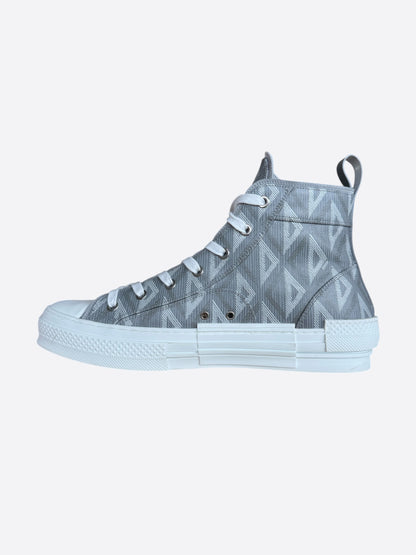 Dior Grey & White CD Diamond B23 Sneakers