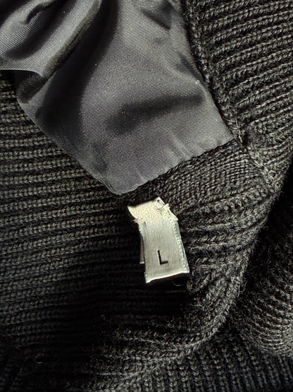 Dior Black Oblique Knit Puffer Jacket