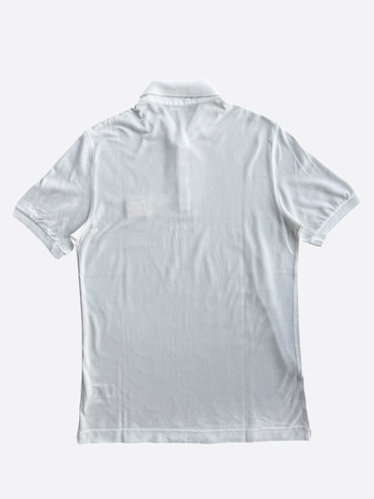 Dolce & Gabbana White Pique Polo-Shirt