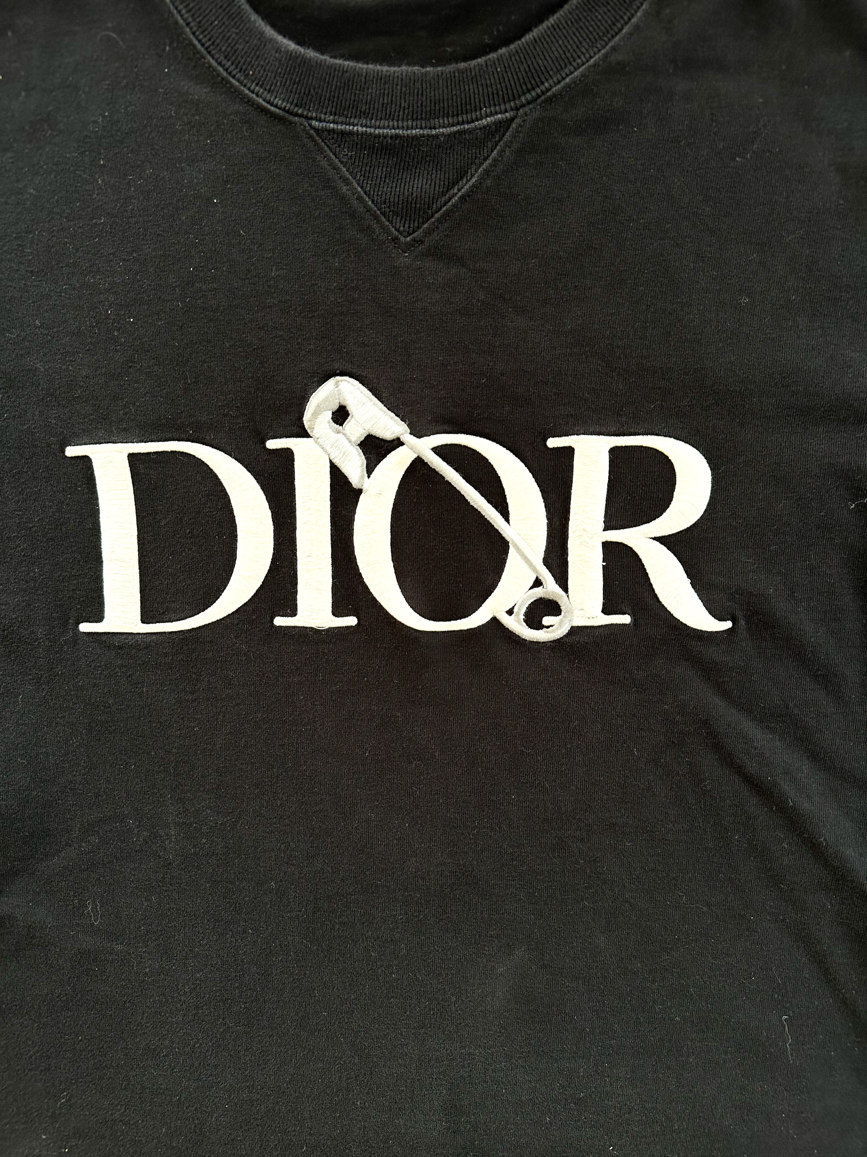 Dior Judy Blame Black Pin Logo T-Shirt