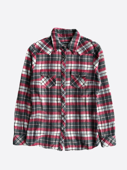 Chrome Hearts Red Plaid Cross Patch Flannel