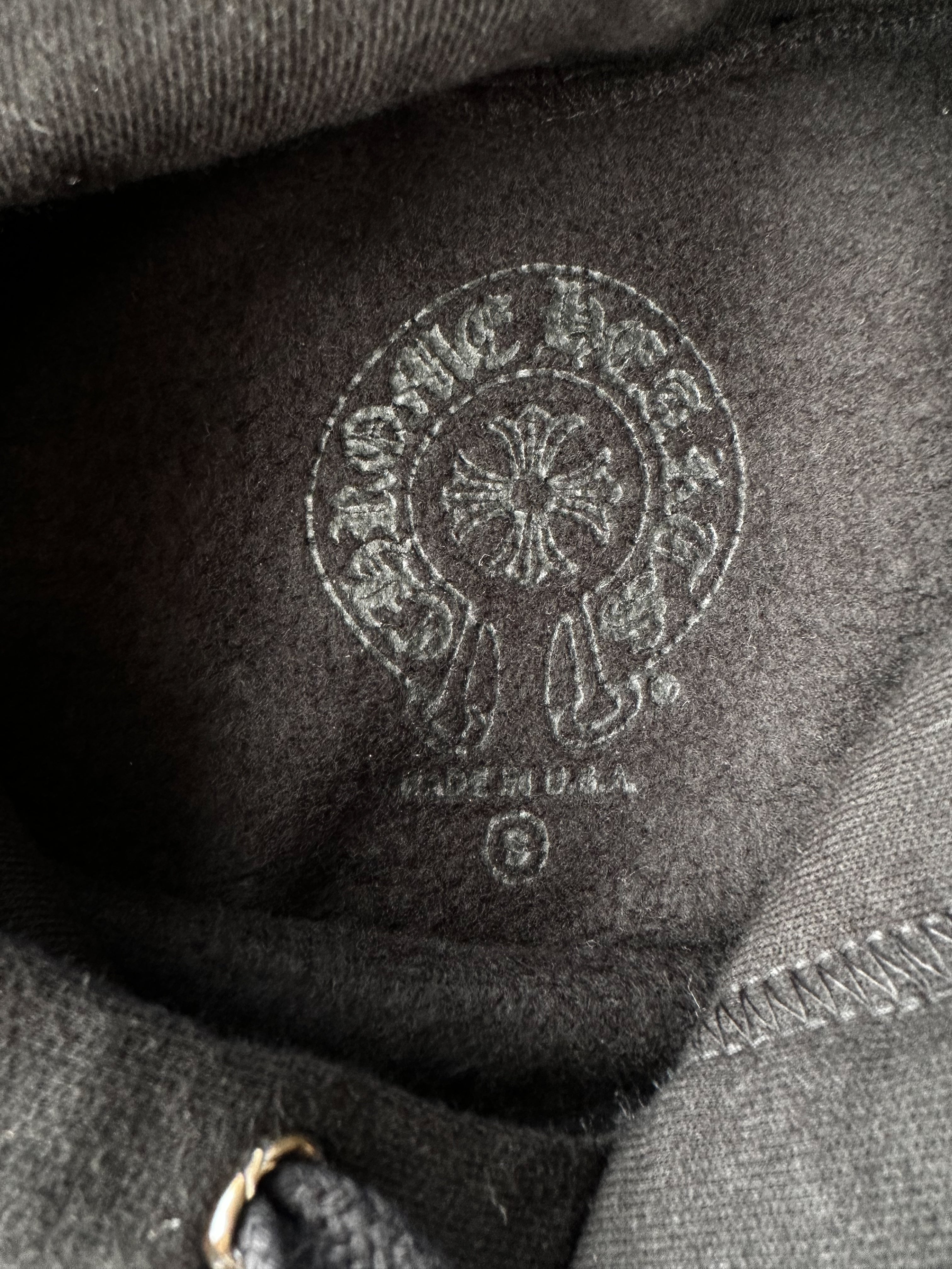 Chrome Hearts Black & White Hong Kong Horseshoe Logo Hoodie