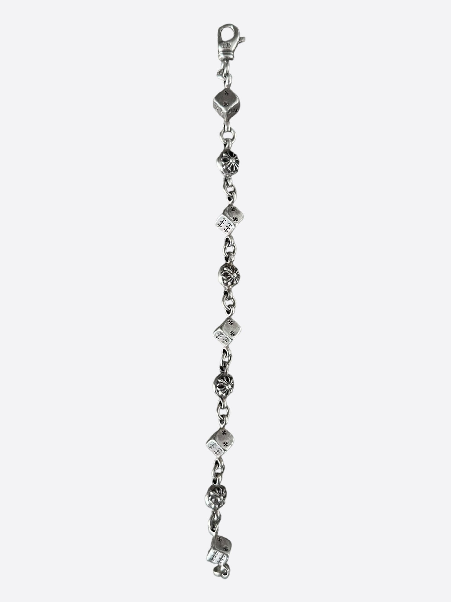 Chrome Hearts Silver Dice Bracelet