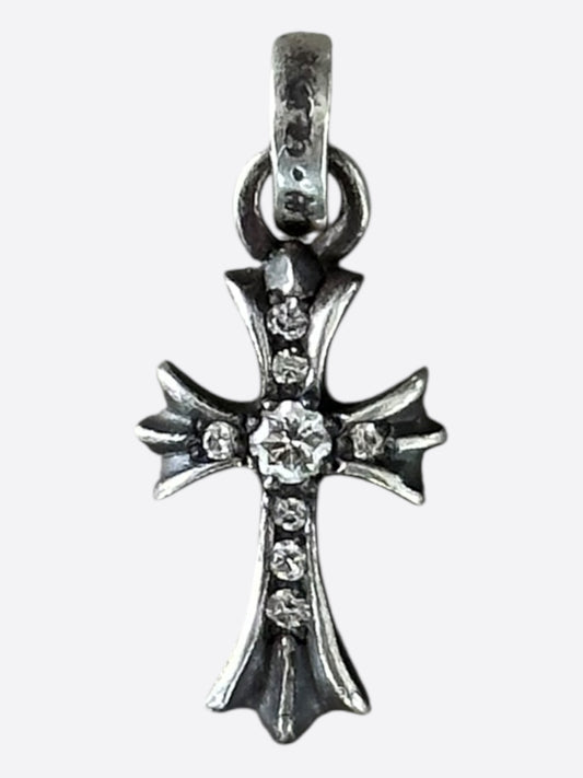 Chrome Hearts Silver & Diamond Baby Fat Pendant